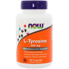 NOW L-Tyrosine 500mg (120капс)