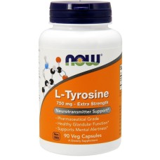 Тирозин NOW L-Tyrosine 750mg 90капс