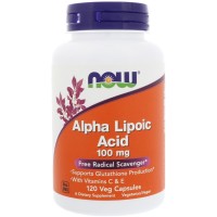 Альфа-липоевая кислота NOW Alpha Lipoic Acid 100 mg 120капс