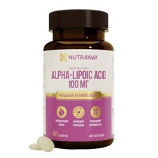 Альфа-липоевая кислота Nutraway Alpha-lipoic acid 100mg 60таб