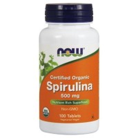 NOW - Spirulina 500 mg (100таб)