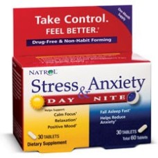 Natrol - Stress & Anxiety Day+Nite (30+30таб) (Истёкший срок годности)