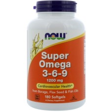 Рыбий жир NOW Super Omega 3-6-9 1200 mg 180гел.капс