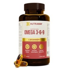 Омега 3-6-9 Nutraway Omega 3-6-9 1360mg 90капс