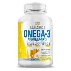 Proper Vit Omega 3 Fish Oil 2400mg Triglyceride Form Plus vitamin B12+D3 Lemon EPA 880mg DHA 660mg 90гел.капс