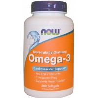 Жирные кислота Омега-3 NOW Omega 3 1000 mg 200гел.капс