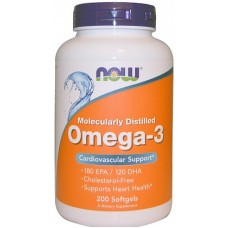 Жирные кислота Омега-3 NOW Omega 3 1000 mg 200гел.капс