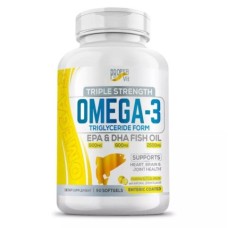 Proper Vit Triple Strength Omega 3 Fish Oil 2500mg Lemon Flavor Triglyceride Form EPA 900mg and DHA 600mg (90гел.капс)