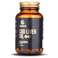 GRASSBERG Cod Liver Oil 410 mg + Vit D, A, E 60капс