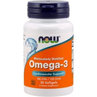 Рыбий жира Омега-3 NOW Omega 3 1000 mg 30гел.капс