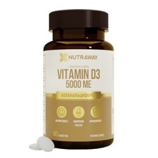 Витамин Д3 Nutraway Vitamin D3 5000ME 90таб