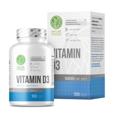 Nature Foods Vitamin D3 5000IU (100капс)