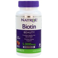 Natrol - Biotin 5000mcg Fast Dissolve (250таб) (Срок: до 28.02.20г.)