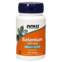 Селен NOW Selenium 100 mcg 100таб