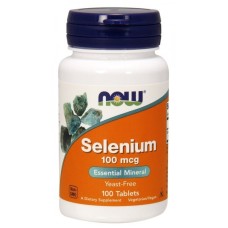 Селен NOW Selenium 100 mcg 100таб