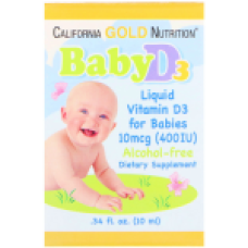 California GOLD Nutrition Baby D3 liquid 10mcg (10мл)