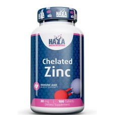 Haya Labs Chelated Zinc 30mg (100таб)