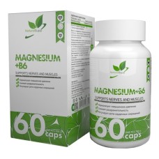 Natural Supp Magnesium 400mg + B6 25mg (60капс)