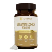 Витамин Д3 и К2 Nutraway Vitamin D3+К2 5000МЕ 60таб