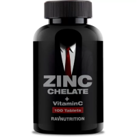 RAVNUTRITION Zinc chelate + vitamin C (100таб)