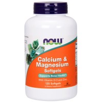 Витаминно-минеральный комплекс NOW Calcium-Magnesium + D 120гел.капс