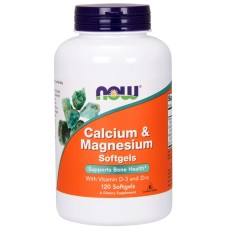 Витаминно-минеральный комплекс NOW Calcium-Magnesium + D 120гел.капс