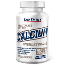 Be First Calcium bisglycinate chelate + K2 + D3 (90таб)