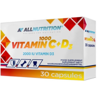 All Nutrition Vitamin C + D3 1000mg (30капс)