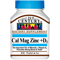 21st Century Cal Mag Zinc+D3 (90таб)