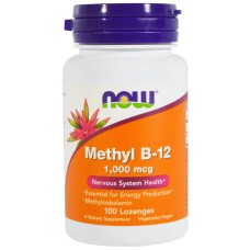 NOW - Methyl B-12 1000 mcg (100жев.таб)