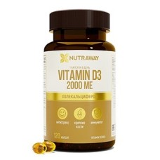 Витамин Д3 Nutraway Vitamin D3 2000ME 120капс