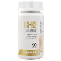 Витамин Д3 Maxler Vitamin D3 + K2 90капс