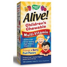 Nature's Way Alive! Children`s Multi-Vitamin (120жев.таб)