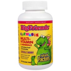 Natural Factors BigFriends Chewable multi-vitamin & minerals (60жев.таб)